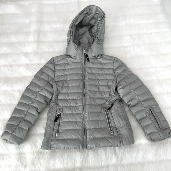 Bogner Other - Bogner Kids Silver Down Ski Jacket with Hoodie (M)
